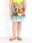Шелковая юбка-миди с абстрактным узором Dolce & Gabbana  –  Модель Верх-Низ