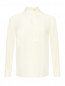 Однотонная блуза из шелка Liviana Conti  –  Общий вид