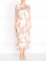 Платье-макси из шелка с цветочным узором Max Mara  –  Модель Общий вид
