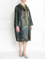 Пальто прямого кроя с абстрактным узором Marina Rinaldi  –  Модель Общий вид