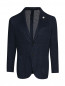 Пиджак из льна и кашемира с накладными карманами LARDINI  –  Общий вид