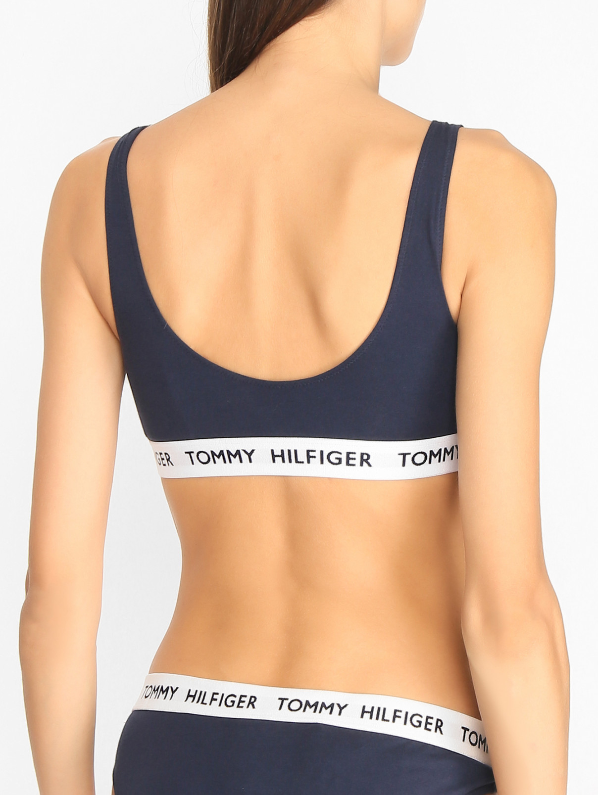 Бюстгальтер из хлопка с логотипом Tommy Hilfiger  –  МодельВерхНиз1