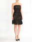 Мини-платье из шелка с драпировкой из сетки Alberta Ferretti  –  Модель Общий вид