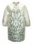 Пальто прямого кроя с цветочным узором Giambattista Valli  –  Общий вид