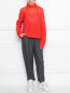 Укороченные брюки на высокой талии из шерсти и льна Nina Ricci  –  МодельОбщийВид