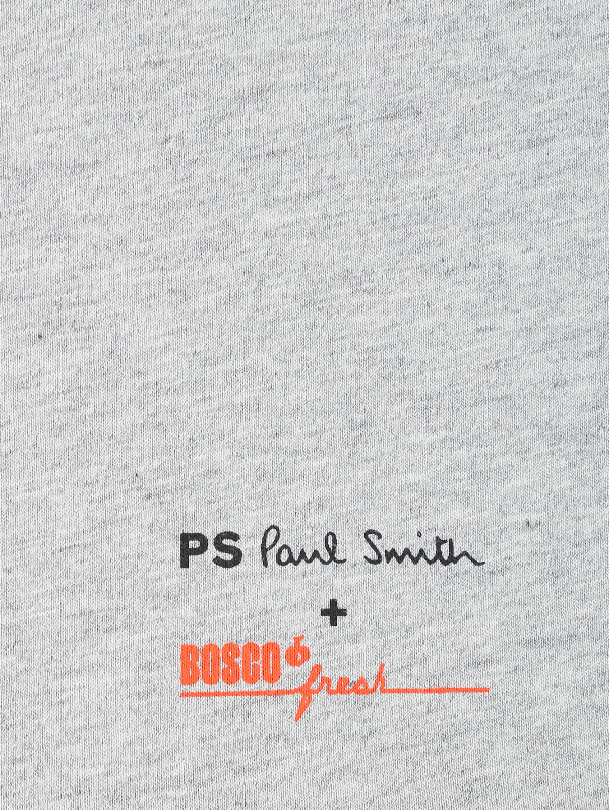 Футболка из хлопка с принтом Paul Smith  –  Деталь1  – Цвет:  Серый