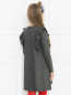 Платье трикотажное с оборками Aletta Couture  –  МодельВерхНиз1