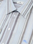 Рубашка из льна и хлопка в полоску Etro  –  Деталь