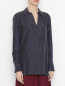 Блуза из шелка с узором PennyBlack  –  МодельВерхНиз