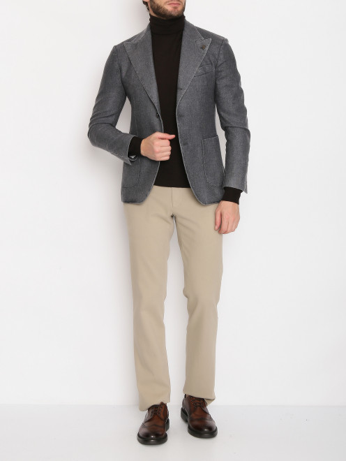 Пиджак из кашемира с накладными карманами Gabriele Pasini - МодельОбщийВид