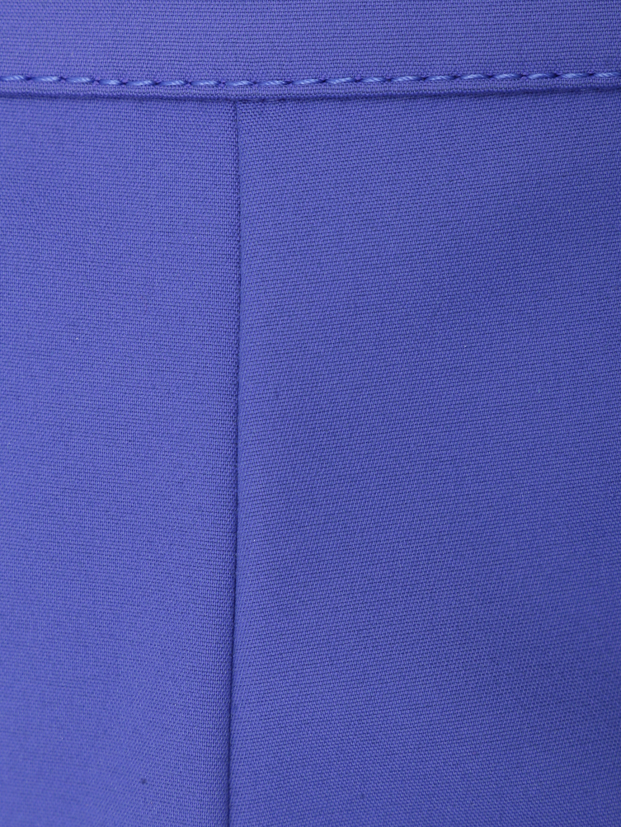 Брюки прямого кроя из хлопка Marina Rinaldi  –  Деталь1  – Цвет:  Фиолетовый