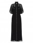 Платье-макси из хлопка и шелка декорированное молниями Jean Paul Gaultier  –  Общий вид