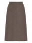 Трикотажная юбка из шерсти и кашемира Jil Sander  –  Общий вид