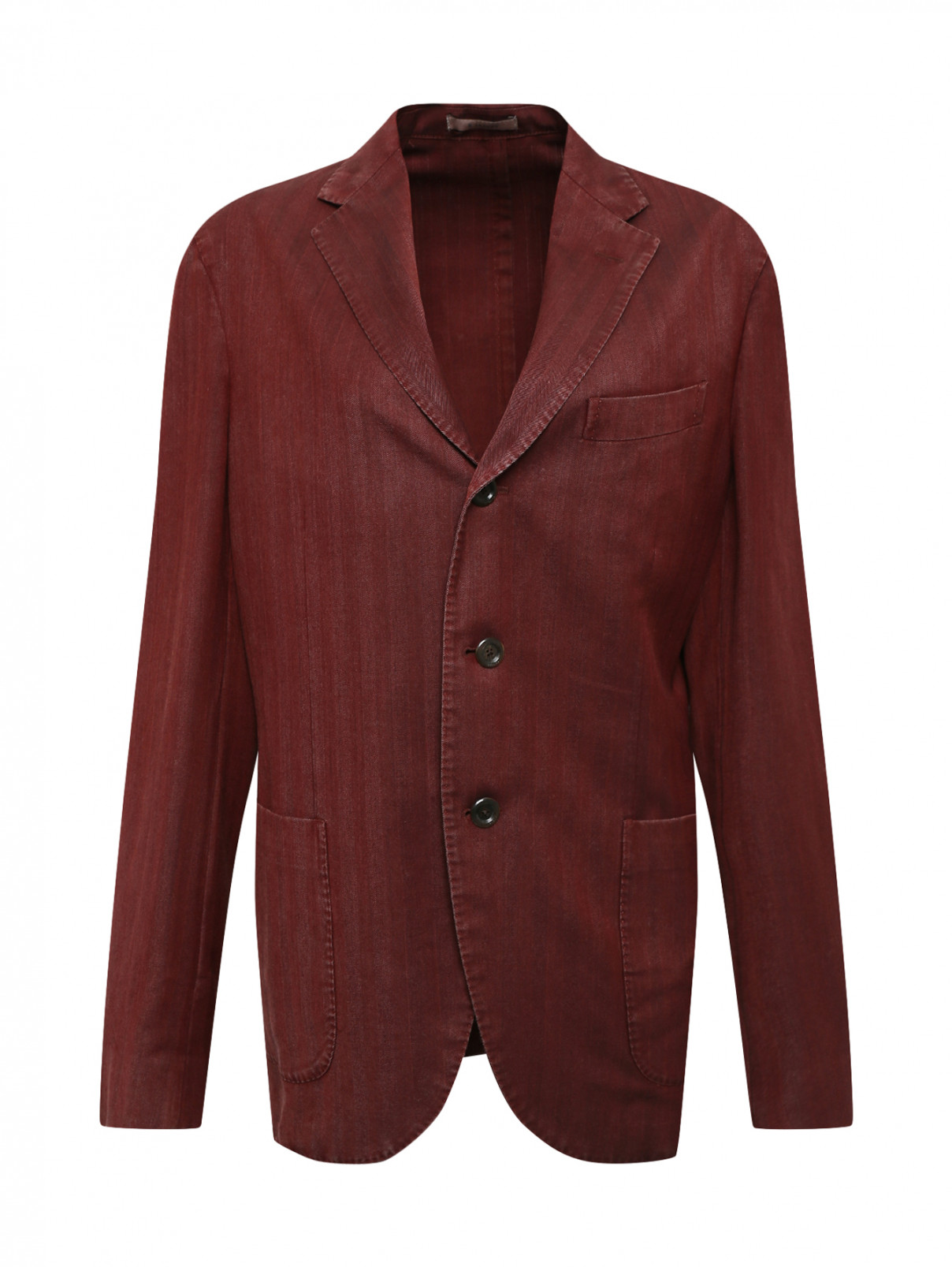 Пиджак из хлопка Boglioli  –  Общий вид  – Цвет:  Красный