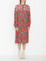 Платье из вискозы с цветочным узором Essentiel Antwerp  –  МодельВерхНиз