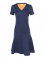 Платье из хлопка с V-образным вырезом Marni  –  Общий вид