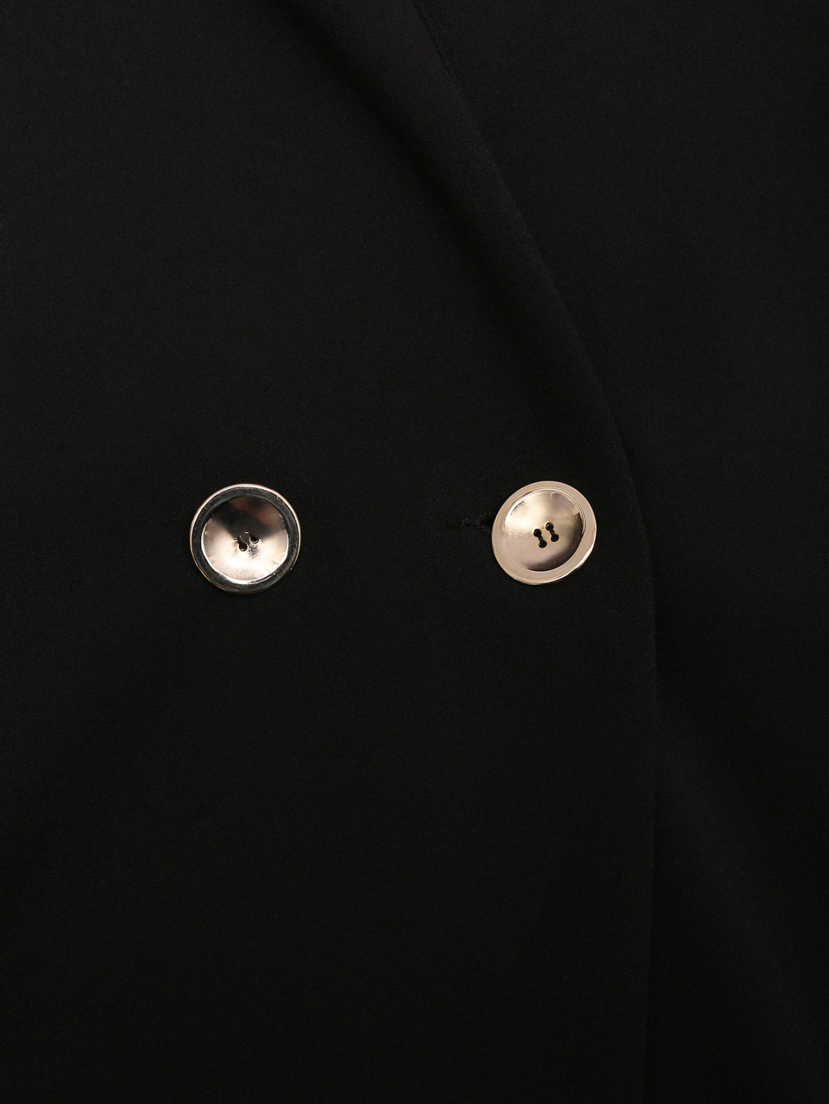 Удлиненный жилет с карманами Persona by Marina Rinaldi  –  Деталь1  – Цвет:  Черный