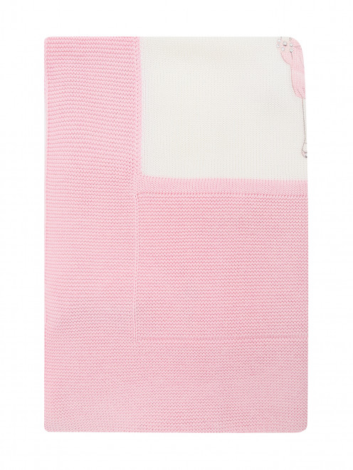 Шерстяное одеяло с помпонами - Общий вид