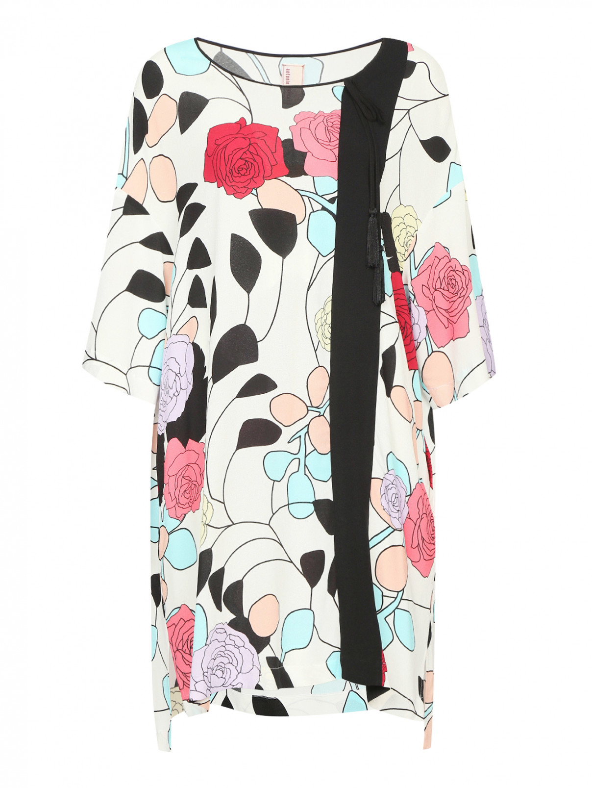 Платье свободного кроя с цветочным узором Antonio Marras  –  Общий вид  – Цвет:  Узор