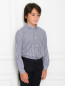 Хлопковая рубашка в полоску Il Gufo  –  Модель Верх-Низ