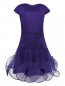 Платье прямого кроя с декоративными воланами Suzanne Ermann  –  Общий вид