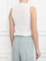 Блуза из смешанного шелка без рукавов Moschino Boutique  –  Модель Верх-Низ1