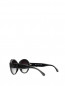 Солнцезащитные очки в круглой пластиковой оправе с декором на дужках Chanel  –  Обтравка2