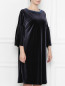 Платье прямого кроя со сборкой на рукавах Marina Rinaldi  –  МодельВерхНиз