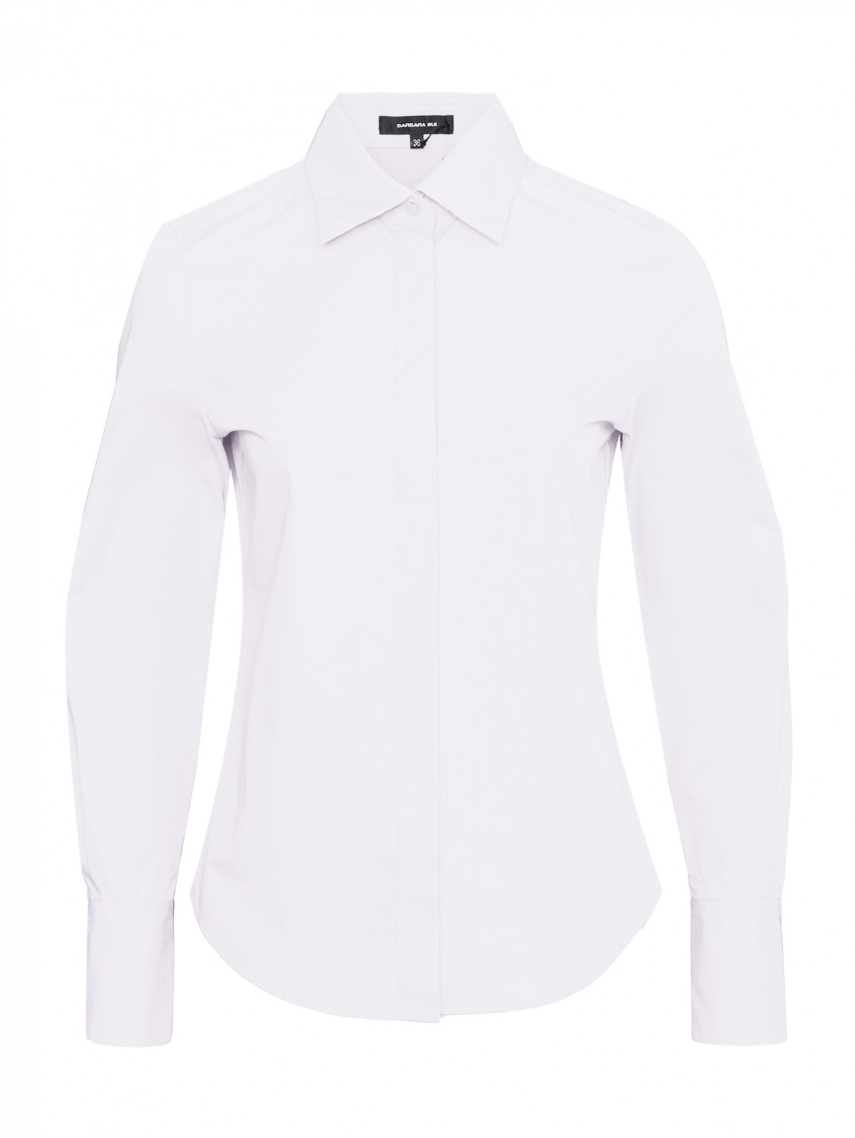 Рубашка из хлопка на пуговицах Barbara Bui  –  Общий вид  – Цвет:  Белый