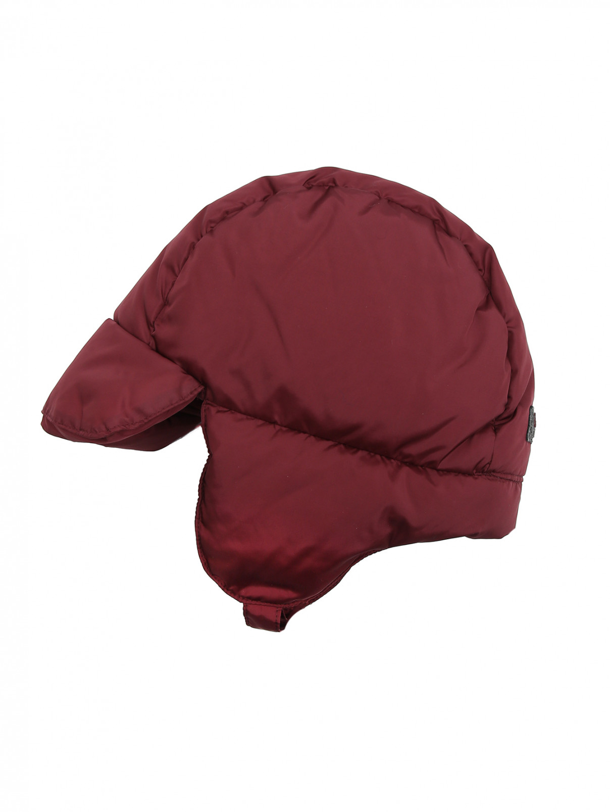 Стеганая шапка на пуховом подкладе Il Gufo  –  Обтравка1  – Цвет:  Красный