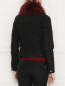 Куртка из темного денима с меховой отделкой Luisa Spagnoli  –  МодельВерхНиз1