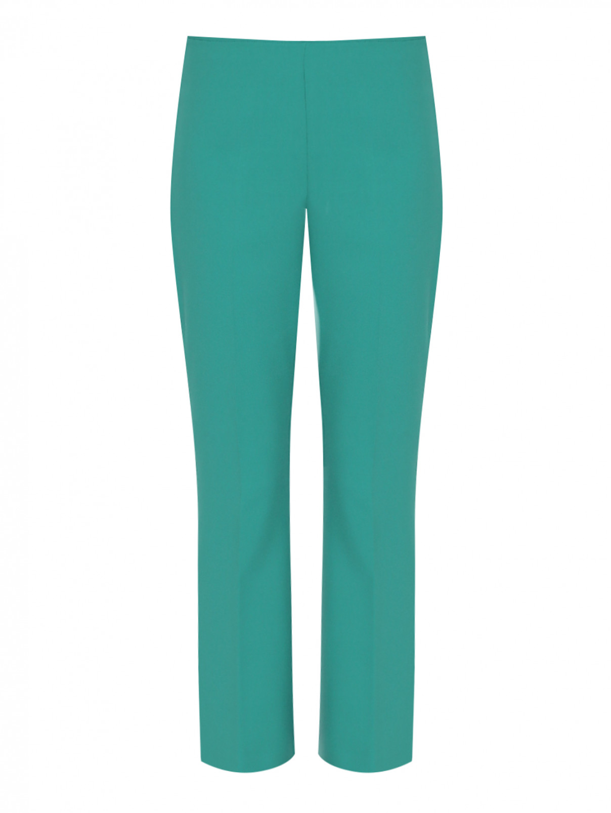 Прямые трикотажные брюки со стрелками Max&Co  –  Общий вид  – Цвет:  Зеленый