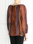 Блуза из шелка с абстрактным узором Alberta Ferretti  –  Модель Верх-Низ1
