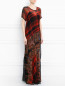 Платье-макси из шелка с узором "пейсли" Etro  –  Модель Верх-Низ