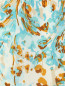 Платье свободного фасона из шелка с цветочным узором Charlotte Bialas  –  Деталь