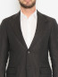 Классический пиджак из шерсти в тонкую полоску LARDINI  –  МодельОбщийВид1