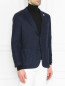 Пиджак из льна и кашемира с накладными карманами LARDINI  –  МодельВерхНиз