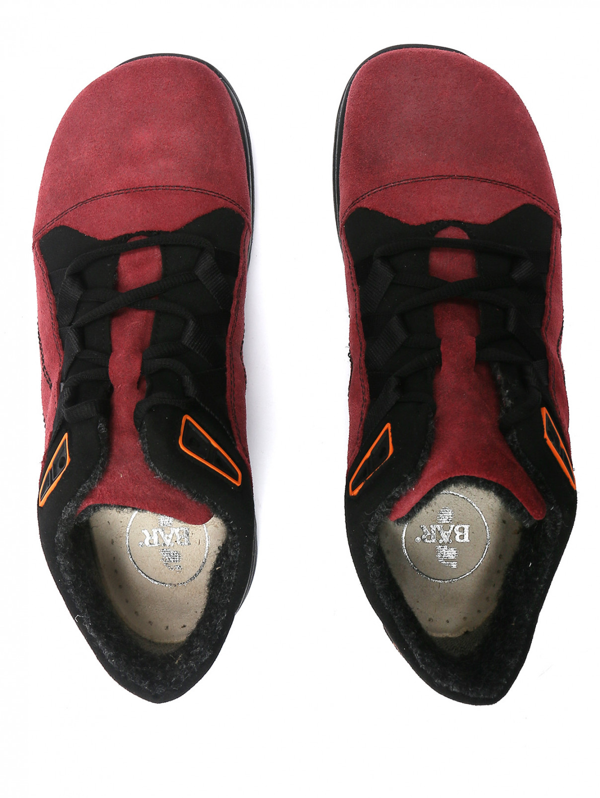 Комбинированные ботинки на шнурках BAER  –  Обтравка4  – Цвет:  Фиолетовый