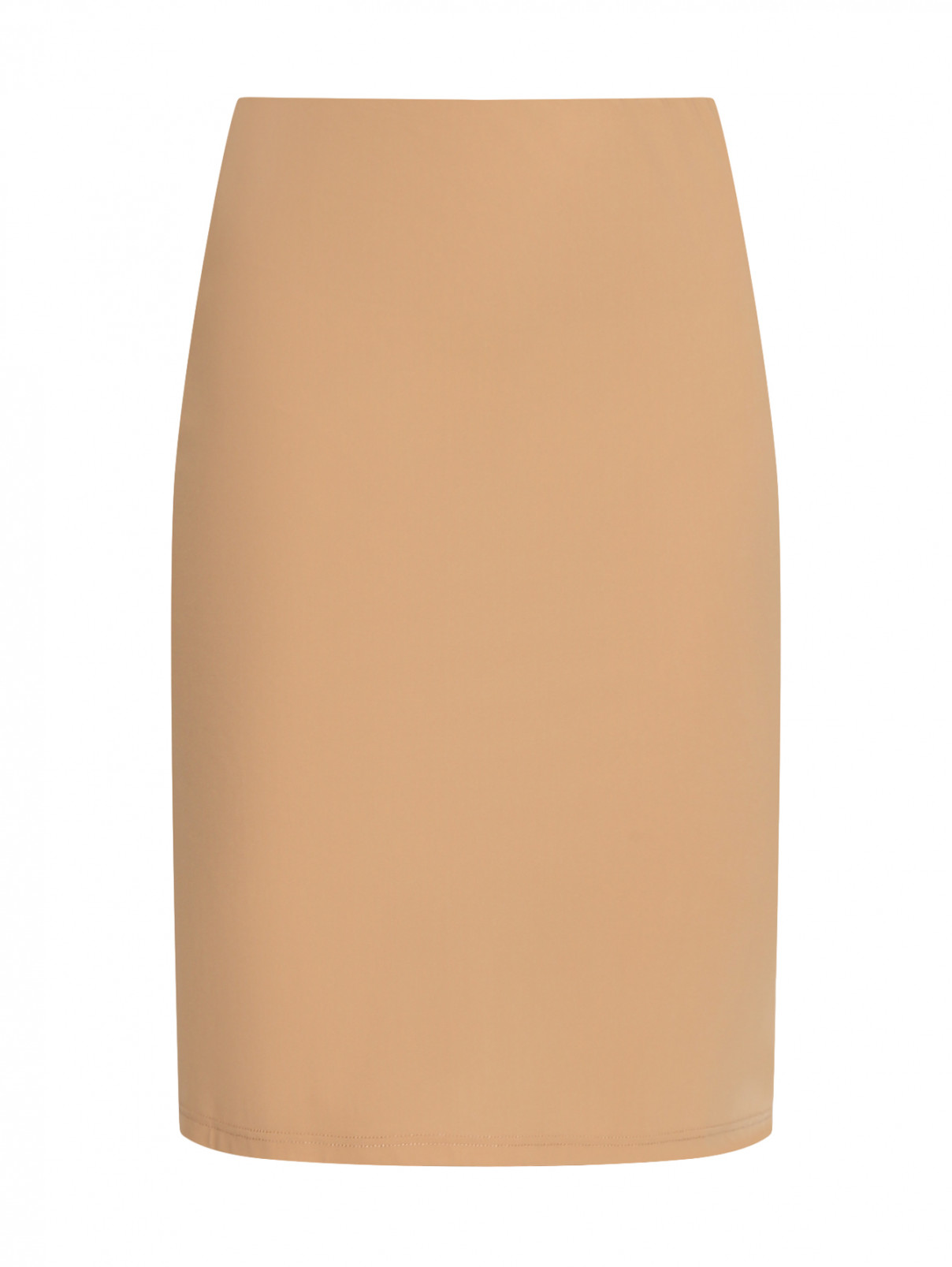 Эластичная юбка на резинке Jil Sander  –  Общий вид  – Цвет:  Бежевый