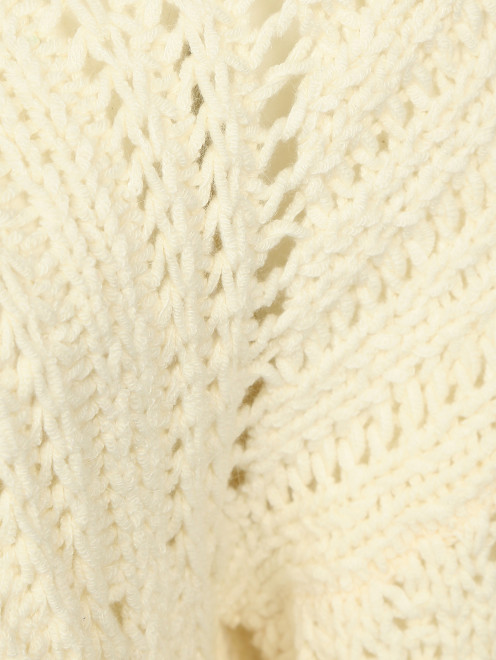 Джемпер крупной вязки из смешанной шерсти - Деталь