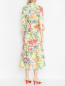 Платье-макси из хлопка с цветочынм узором Max&Co  –  МодельВерхНиз1