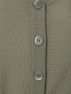 Укороченный кардиган из шерсти с контрастной отделкой Moschino  –  Деталь