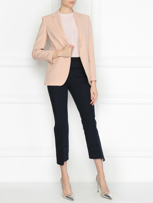 Брюки из хлопка с декоративными деталями Sportmax - МодельОбщийВид
