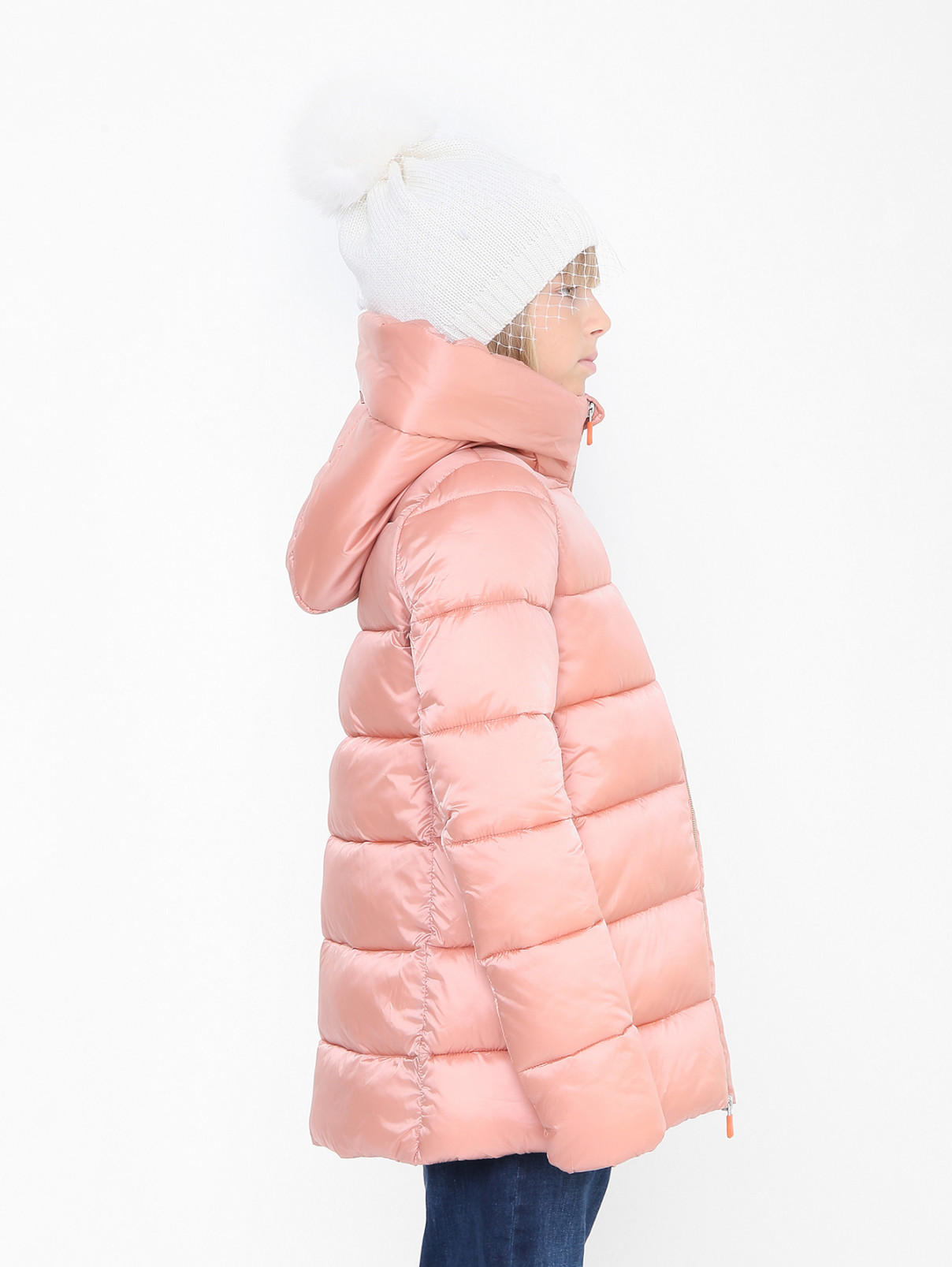 Утепленная куртка на молнии Save the Duck  –  МодельВерхНиз2  – Цвет:  Розовый