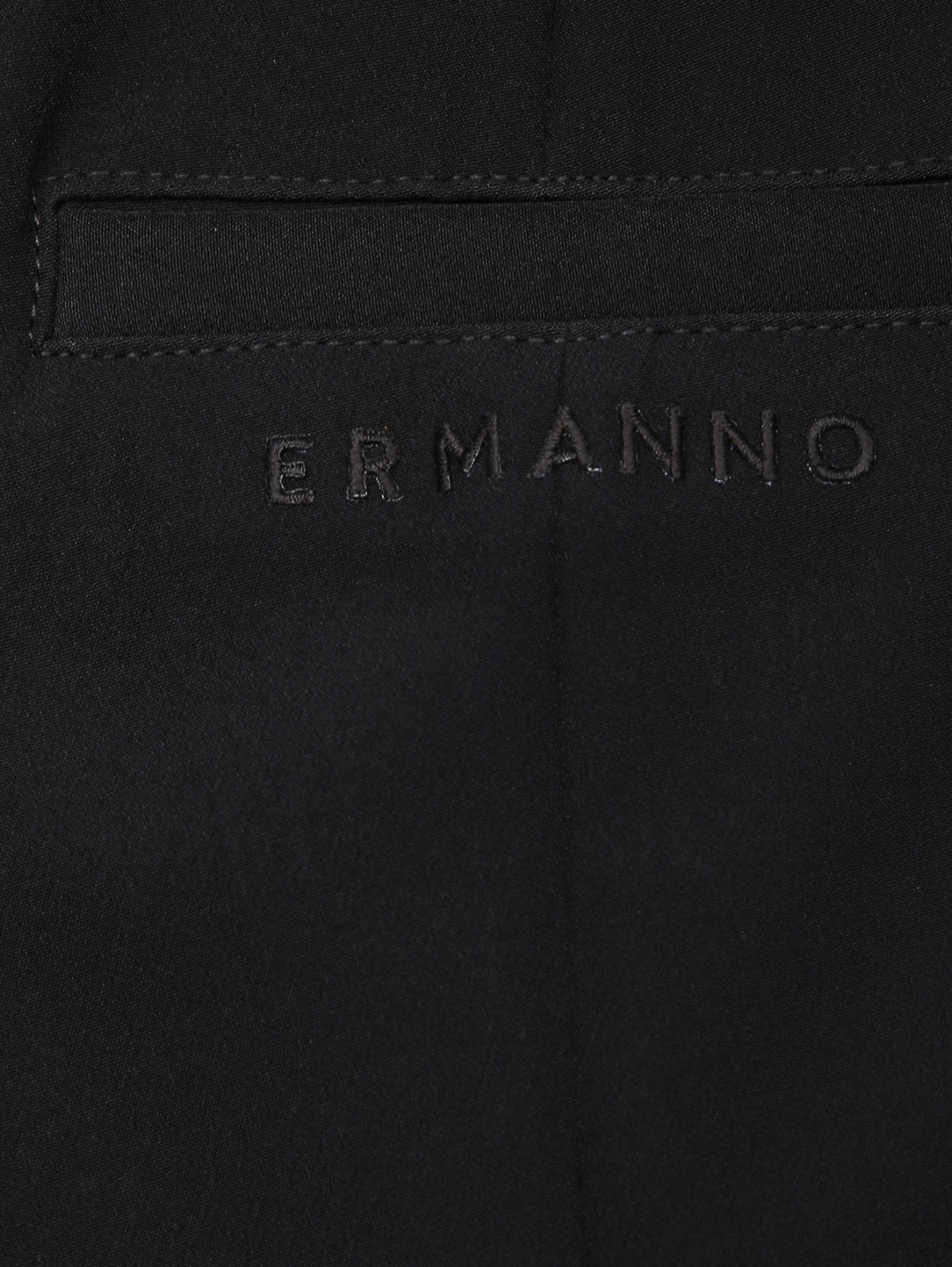 Брюки-клеш с разрезами Ermanno Firenze  –  Деталь1  – Цвет:  Черный
