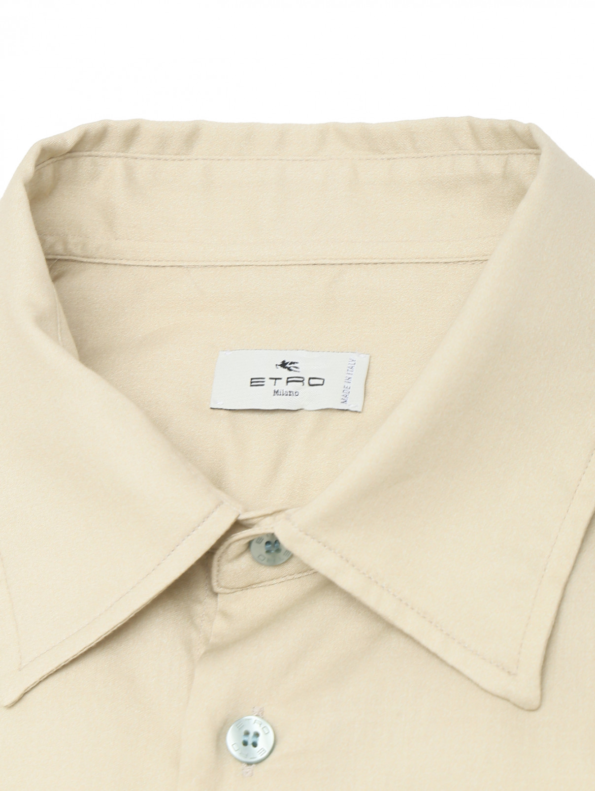 Рубашка из хлопка с узором Etro  –  Деталь1  – Цвет:  Узор
