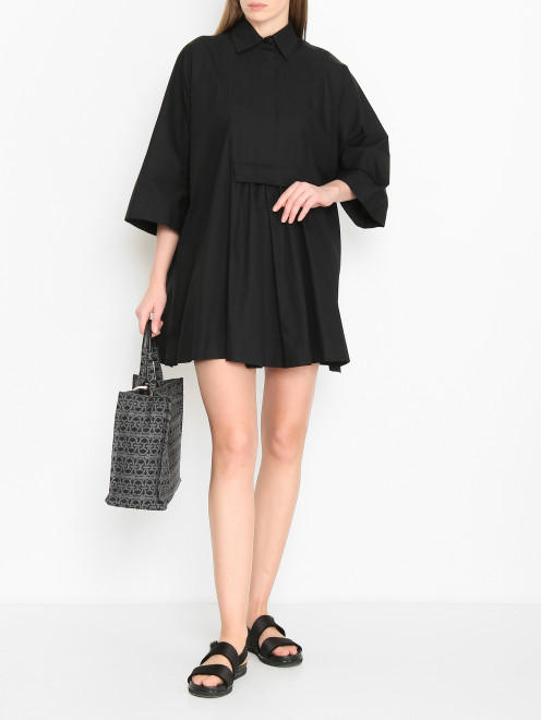 Свободное мини-платье из хлопка Max Mara - МодельОбщийВид