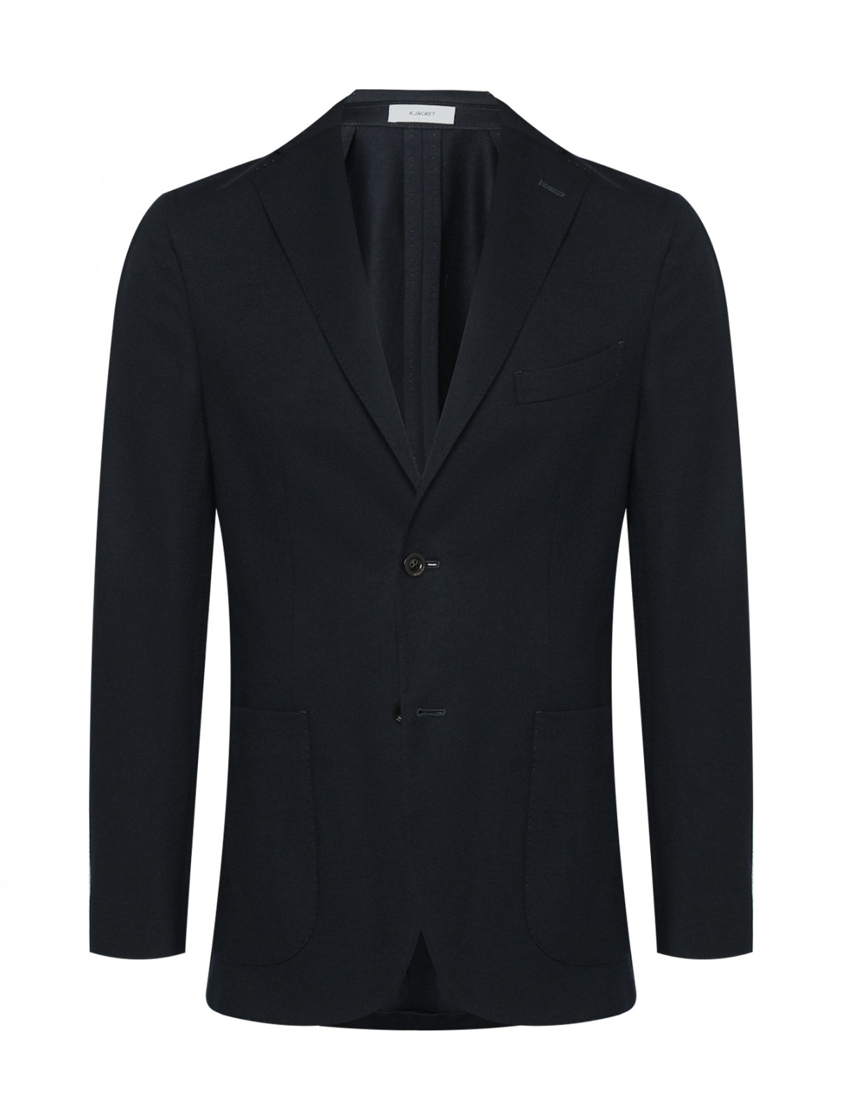 Однобортный пиджак из шерсти Boglioli  –  Общий вид  – Цвет:  Черный