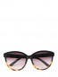 Солнцезащитные очки в пластиковой оправе с декором Swarovski  –  Общий вид