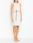 Платье-мини из хлопка с поясом Sonia Rykiel  –  МодельВерхНиз